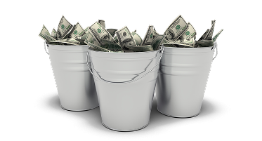 three buckets